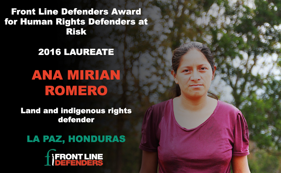 Ana Mirian 2016 Award Winner Graphic